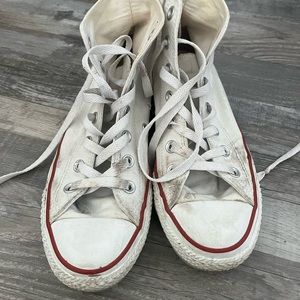 White Hightop Converse